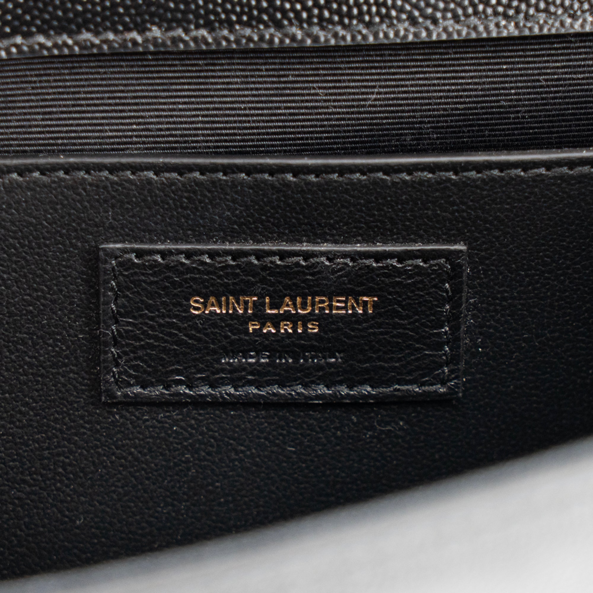 SAINT LAURENT - Sac à bandoulière Kate Saint Laurent en cuir grainé noir