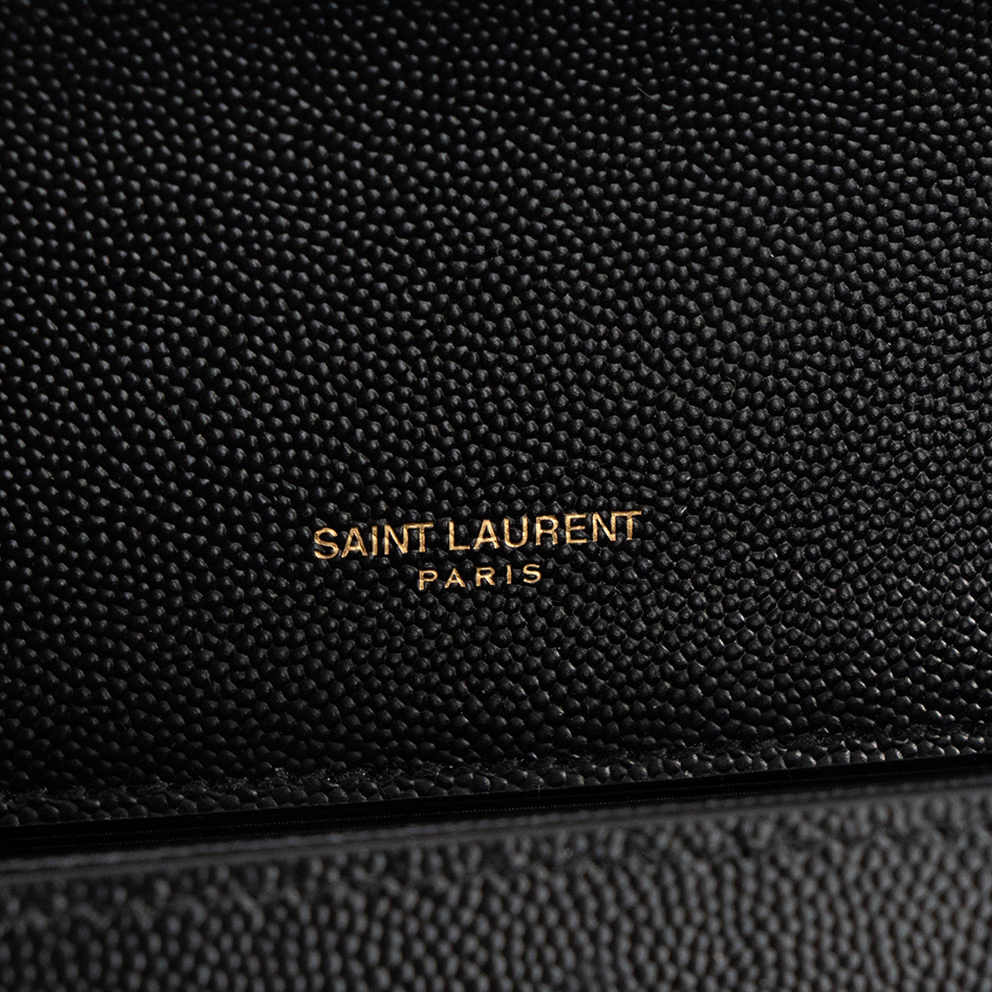 SAINT LAURENT - Sac à bandoulière Kate Saint Laurent en cuir grainé noir