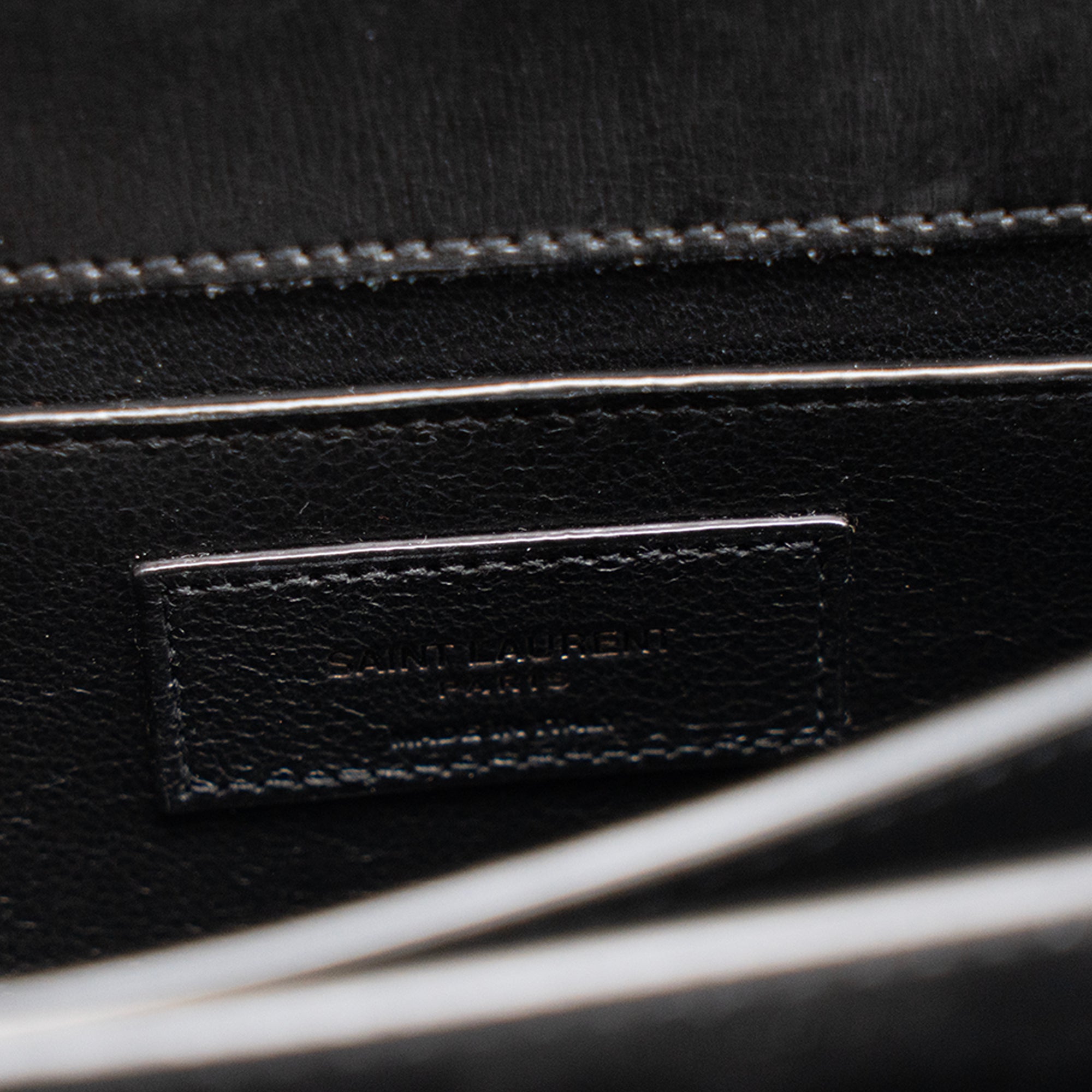 SAINT LAURENT - Sac à bandoulière Sunset Saint Laurent en cuir lisse noir