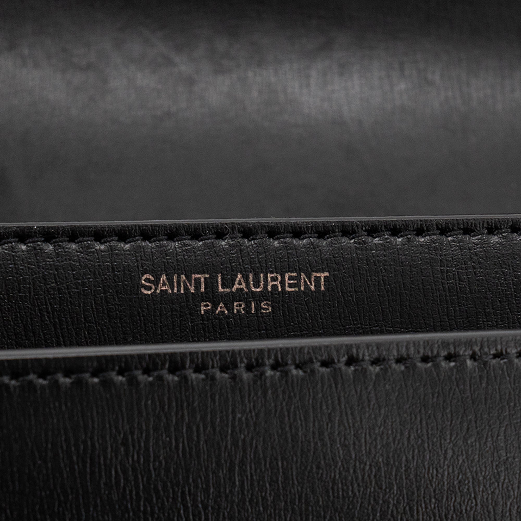SAINT LAURENT - Sac à bandoulière Sunset Saint Laurent en cuir lisse noir