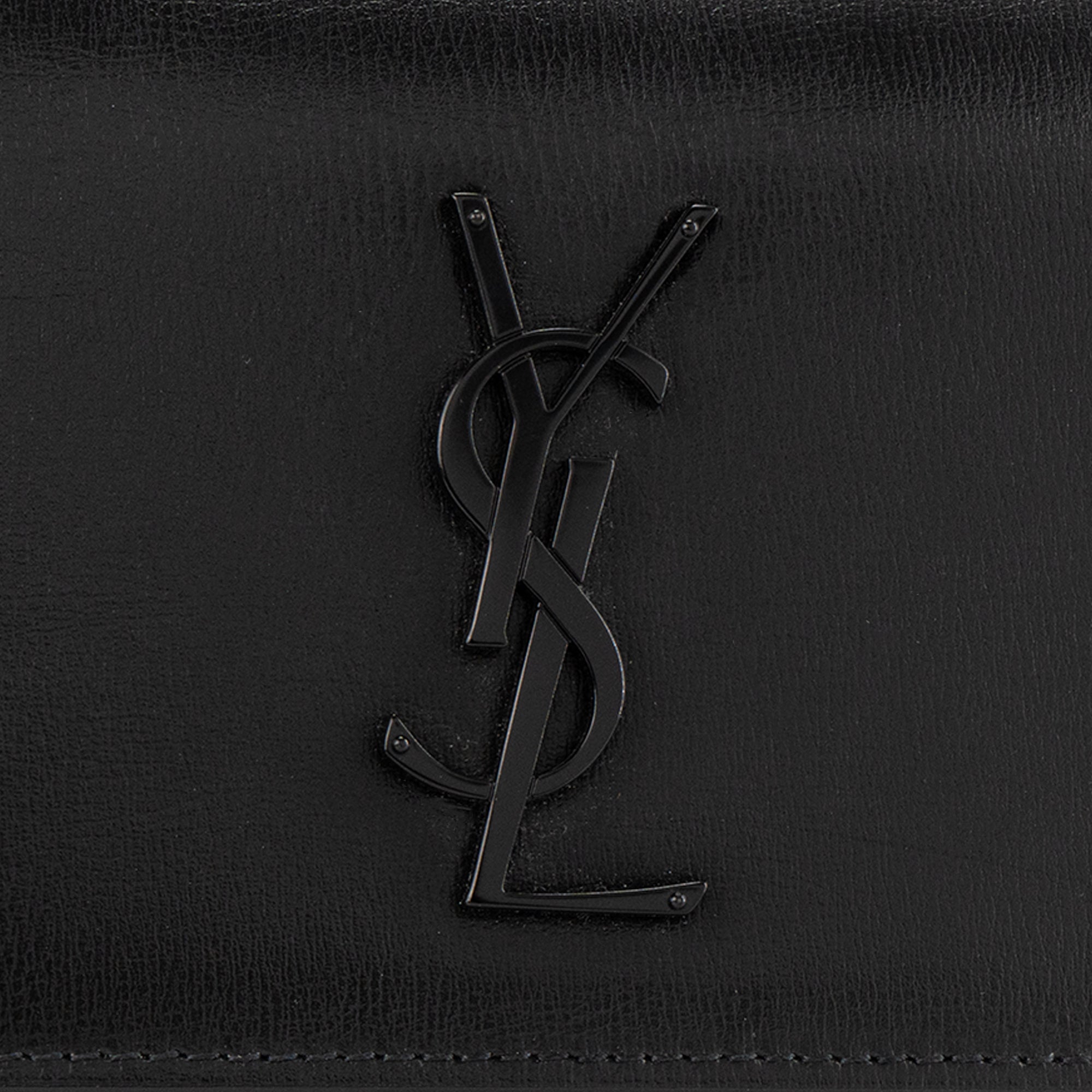 SAINT LAURENT - Sac à bandoulière Sunset Saint Laurent en cuir lisse noir
