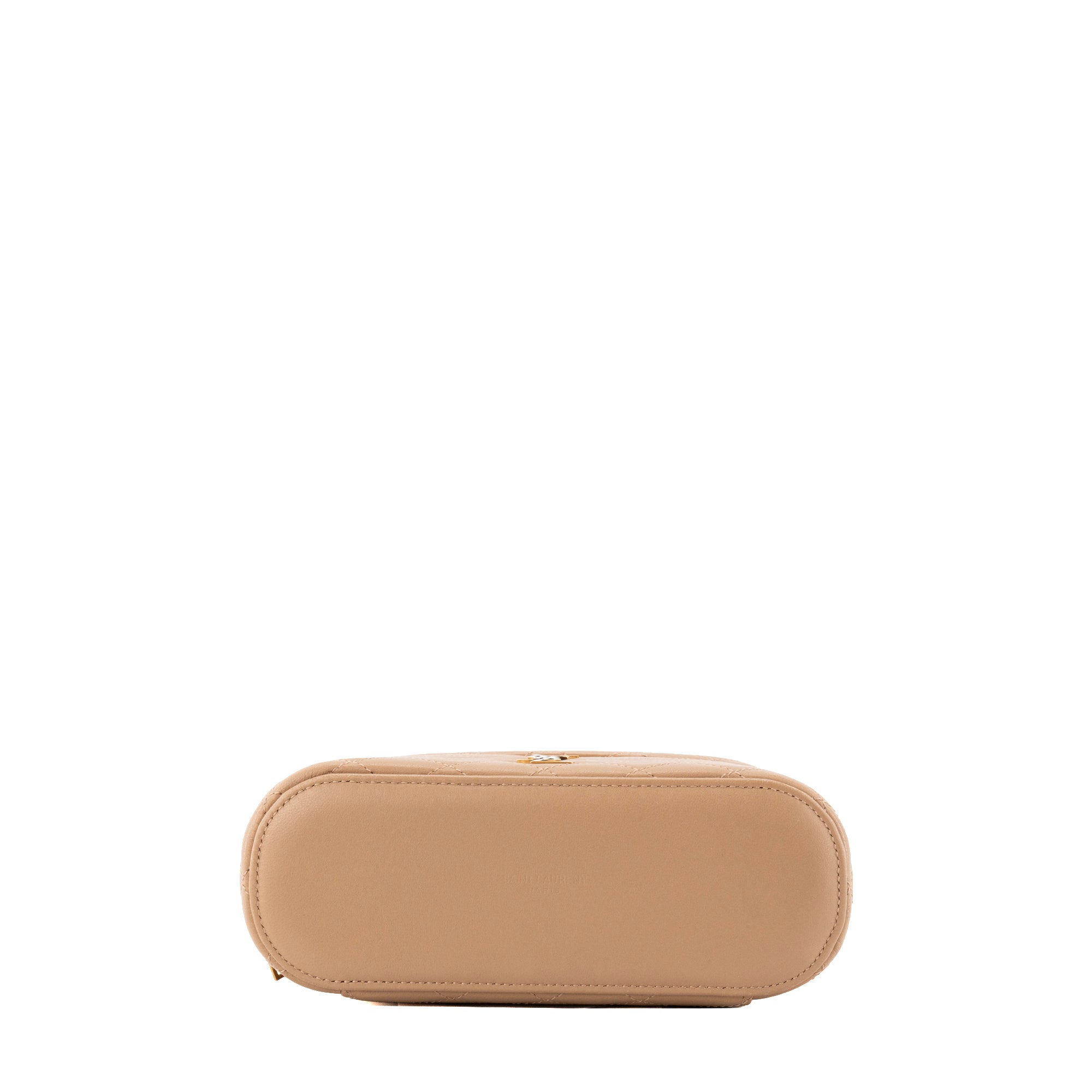 SAINT LAURENT - Sac à bandoulière Gaby Vanity MM Saint Laurent en cuir lisse marron