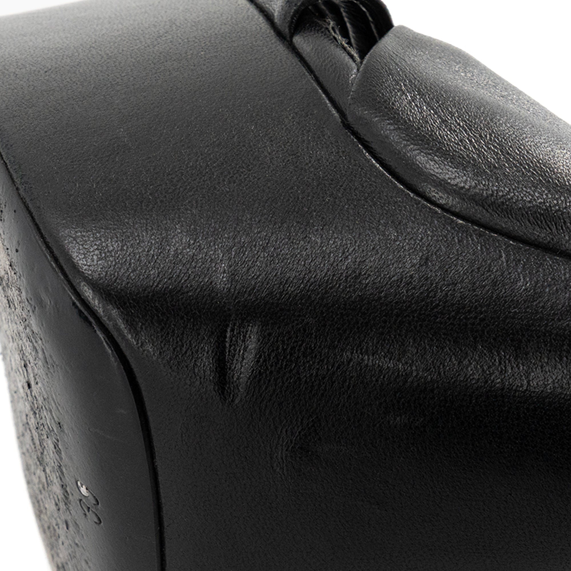 SAINT LAURENT - Sandales à plateforme Bianca Saint Laurent en cuir lisse noir (T39)