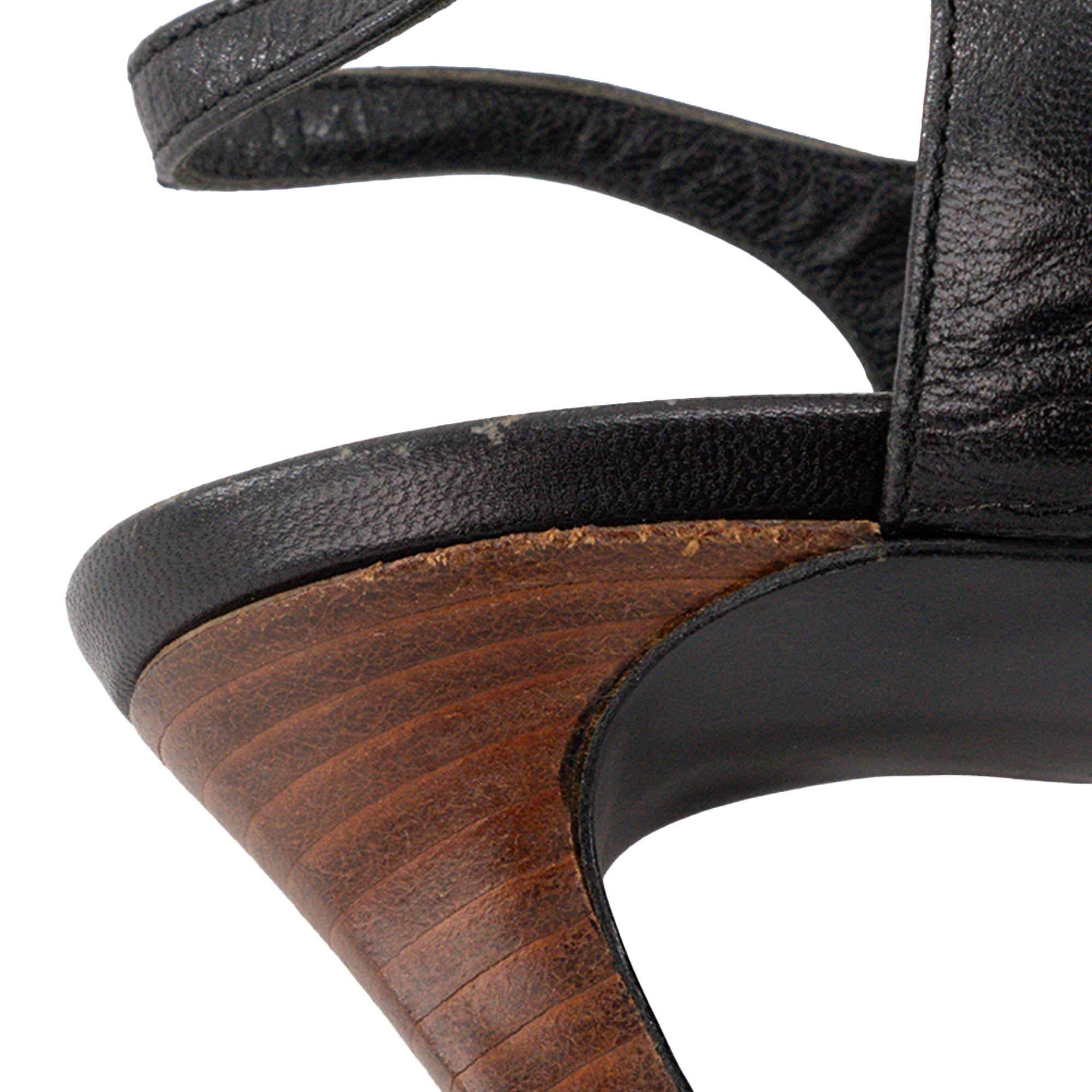 SAINT LAURENT - Sandales à talons Bianca Saint Laurent en cuir noir (T36,5)