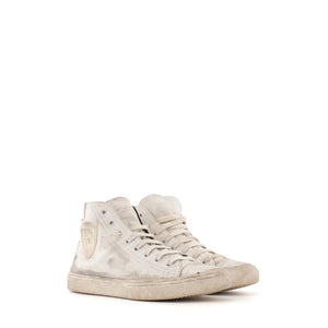 SAINT LAURENT - Sneakers Beldford Saint Laurent en cuir blanc et gris (T37)