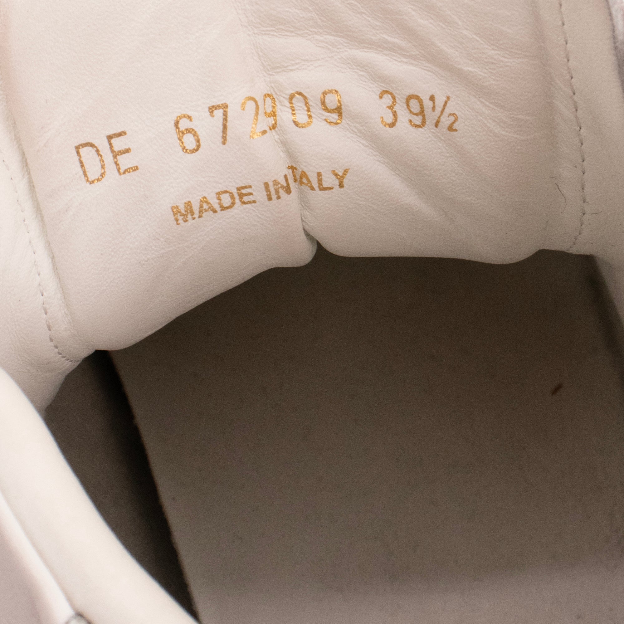 SAINT LAURENT - Sneakers montantes Saint Laurent en cuir blanc (T39,5)
