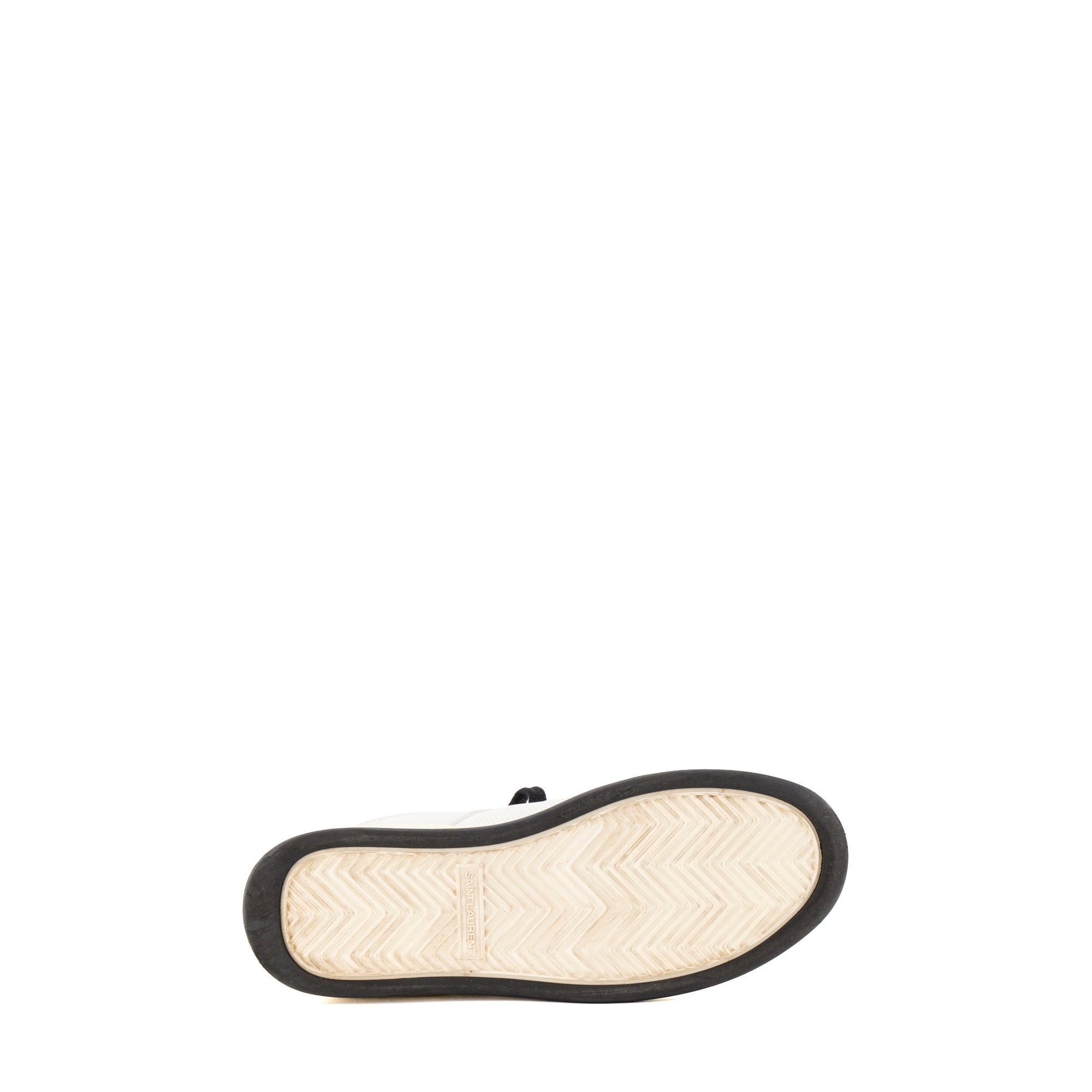 SAINT LAURENT - Sneakers SL/61 Saint Laurent en cuir blanc (T37,5)