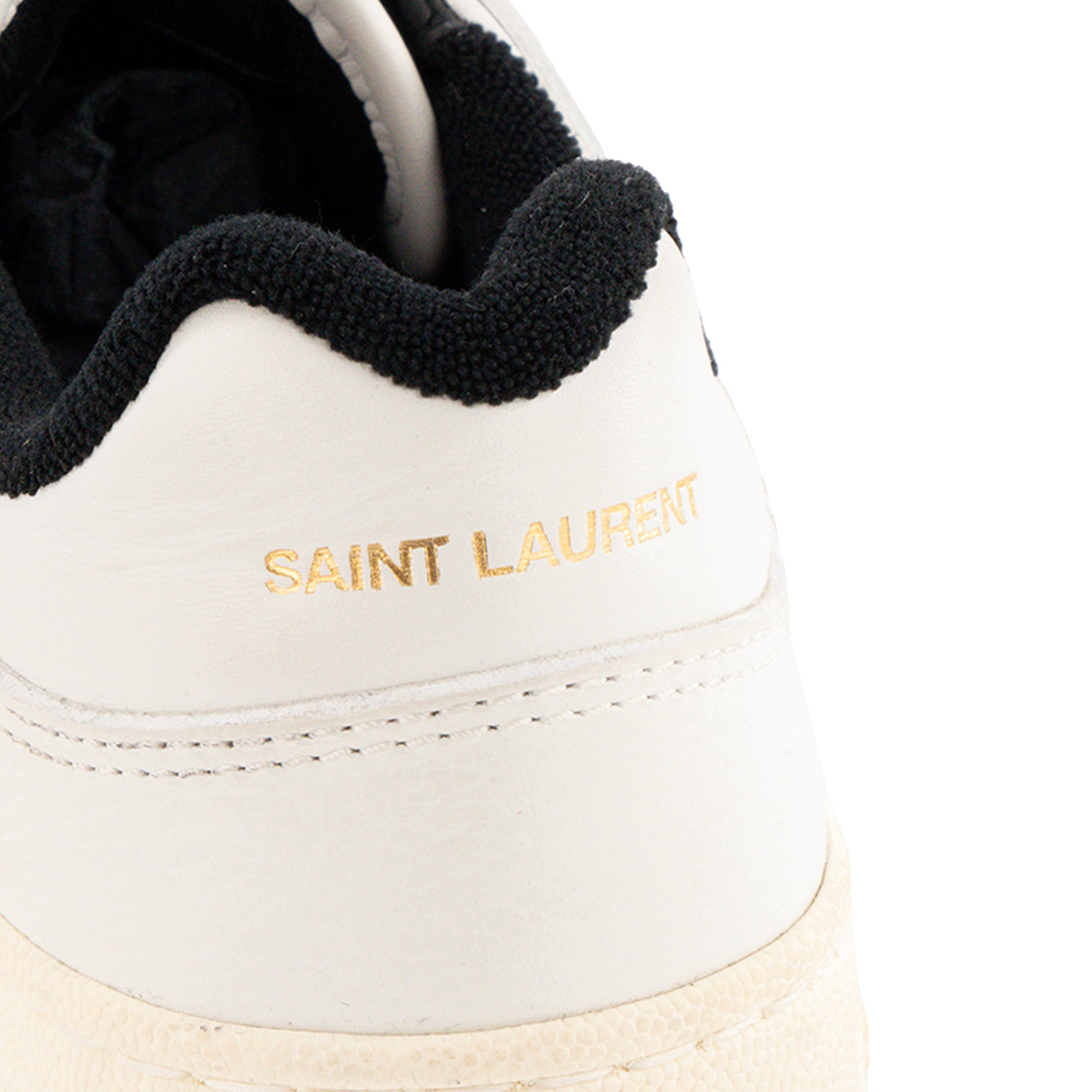 SAINT LAURENT - Sneakers SL/61 Saint Laurent en cuir blanc (T37,5)
