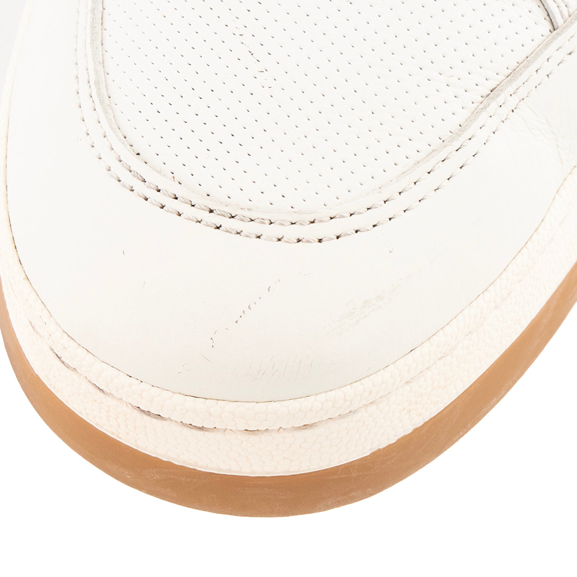 SAINT LAURENT - Sneakers SL/61 Saint Laurent en cuir blanc (T45)