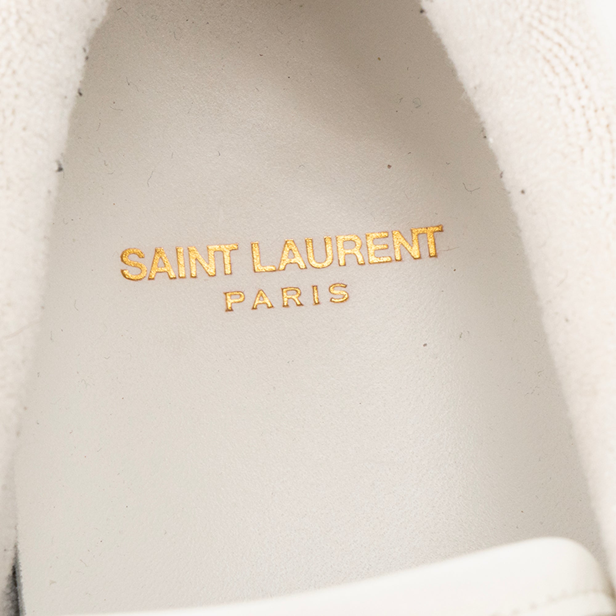 SAINT LAURENT - Sneakers SL/61 Saint Laurent en cuir blanc (T45)