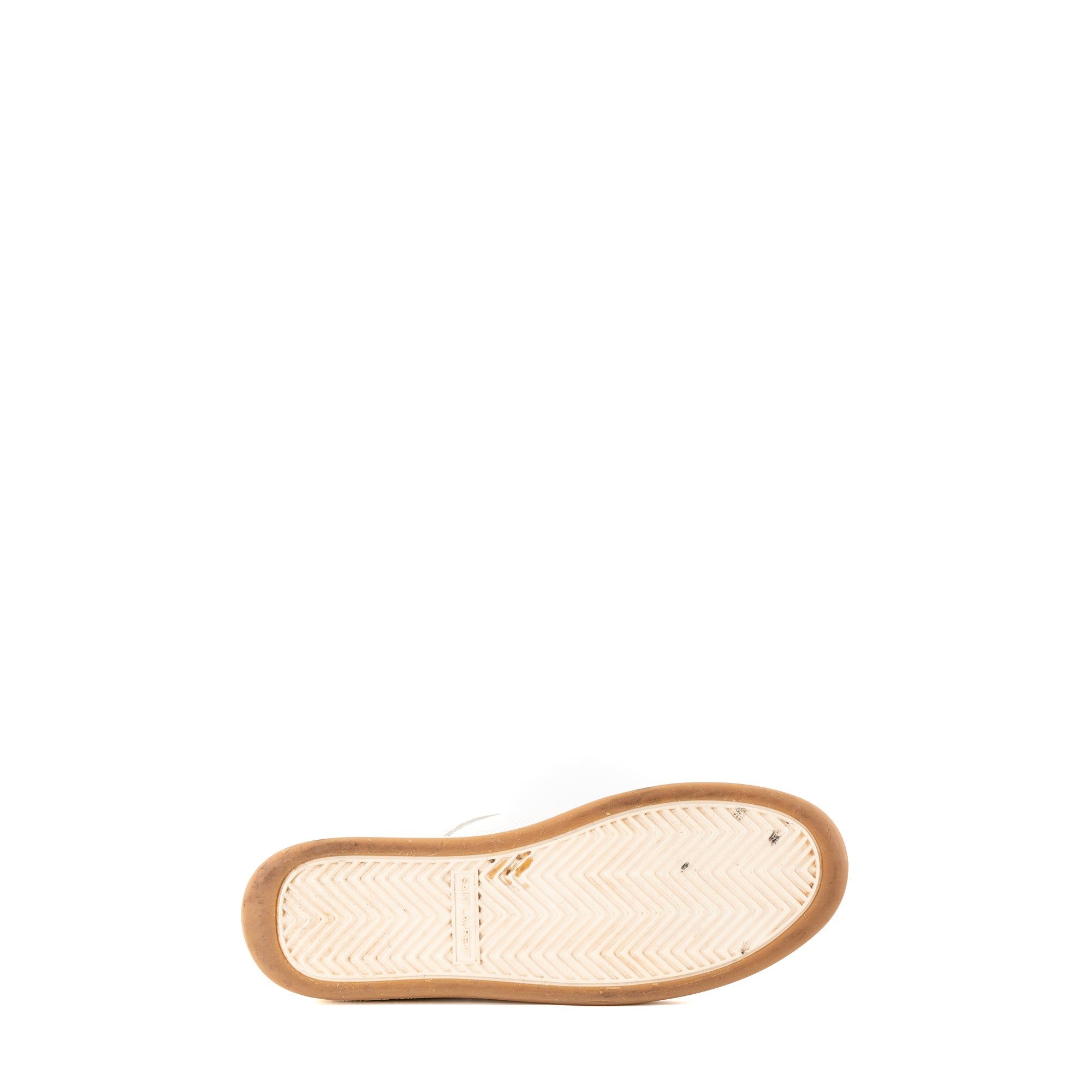 SAINT LAURENT - Sneakers SL/61 Saint Laurent en cuir blanc (T45)