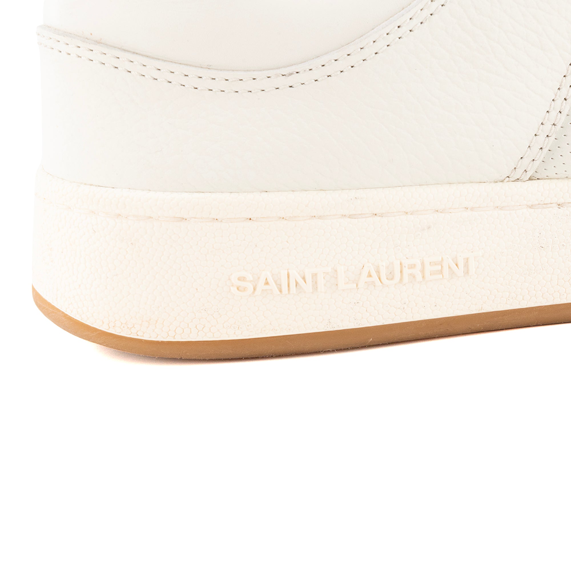 SAINT LAURENT - Sneakers SL/61 Saint Laurent en cuir blanc (T45)