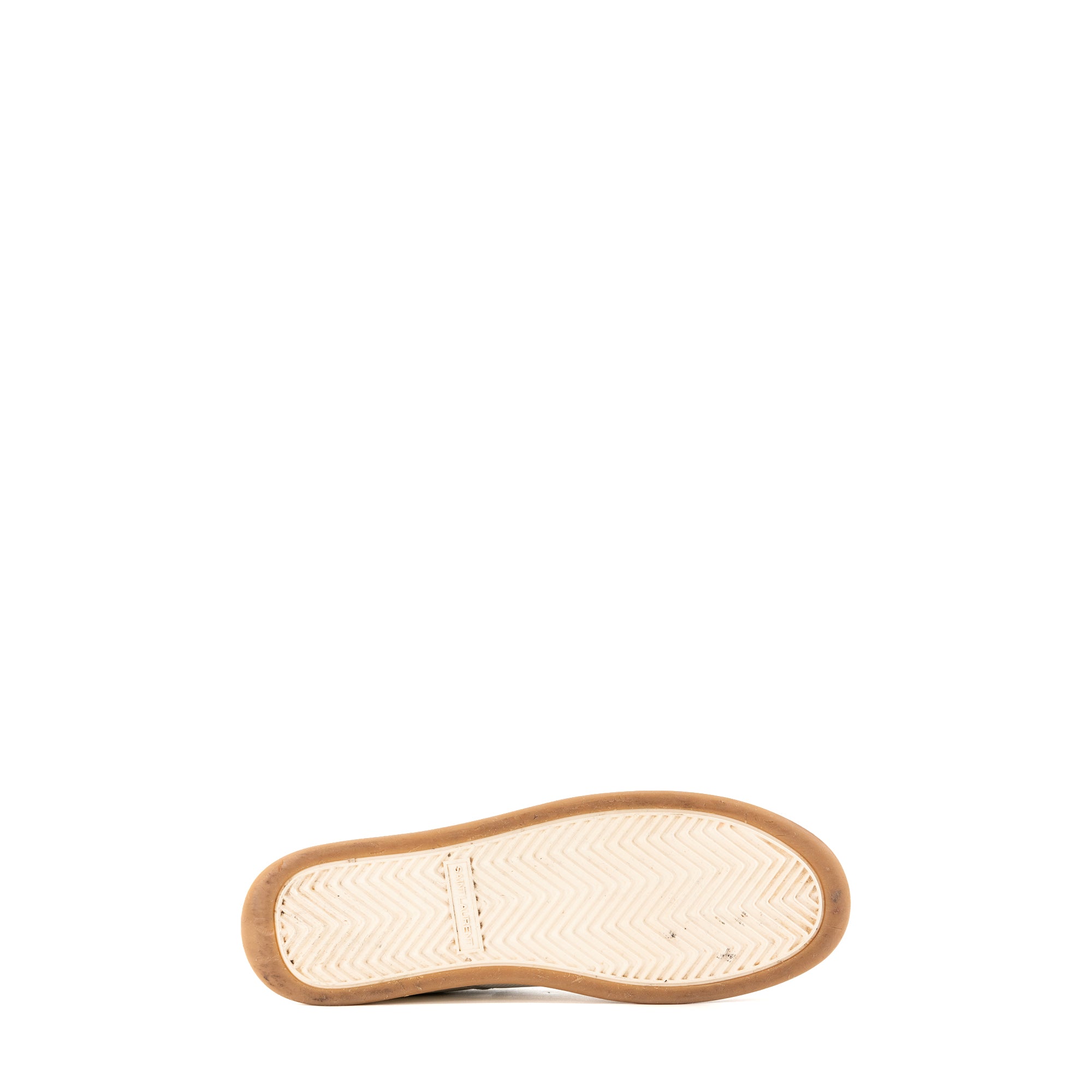SAINT LAURENT - Sneakers SL/61 Saint Laurent en cuir blanc (T45)