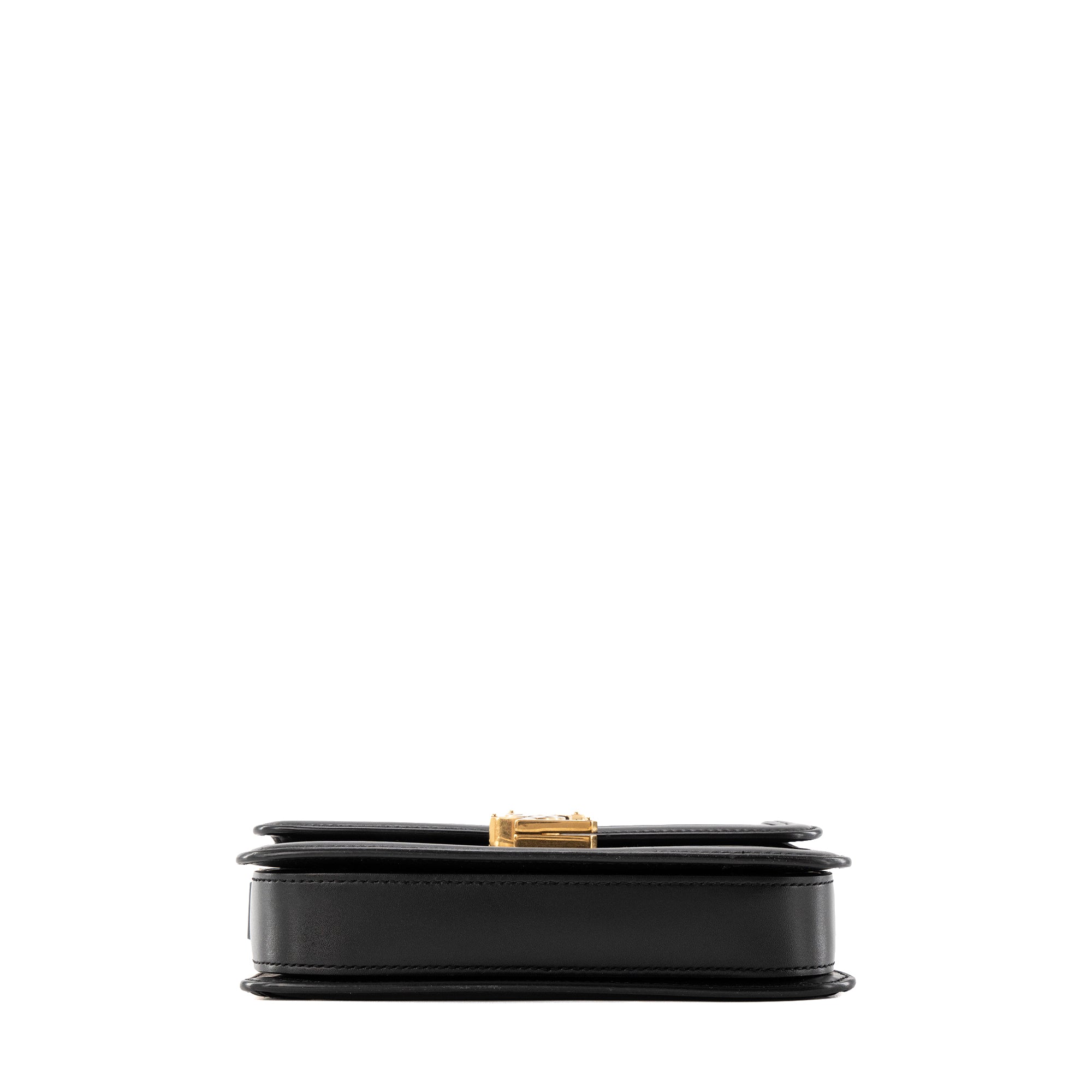SAINT LAURENT - Sac à bandoulière Solferino small Saint Laurent en cuir lisse noir