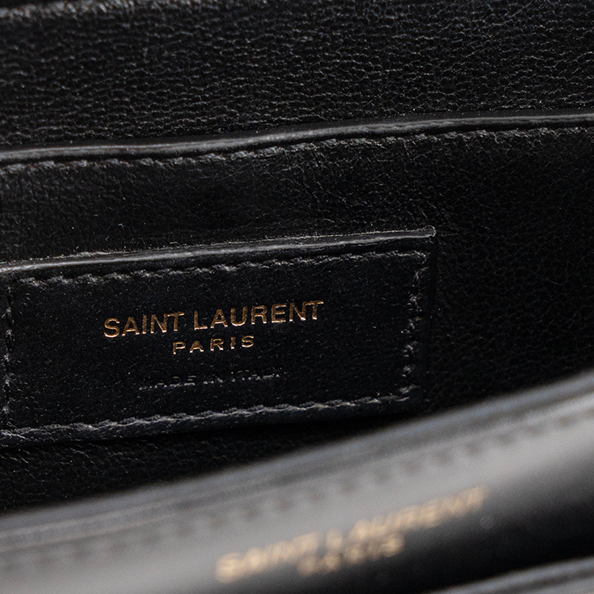 SAINT LAURENT - Sac à bandoulière Solferino small Saint Laurent en cuir lisse noir