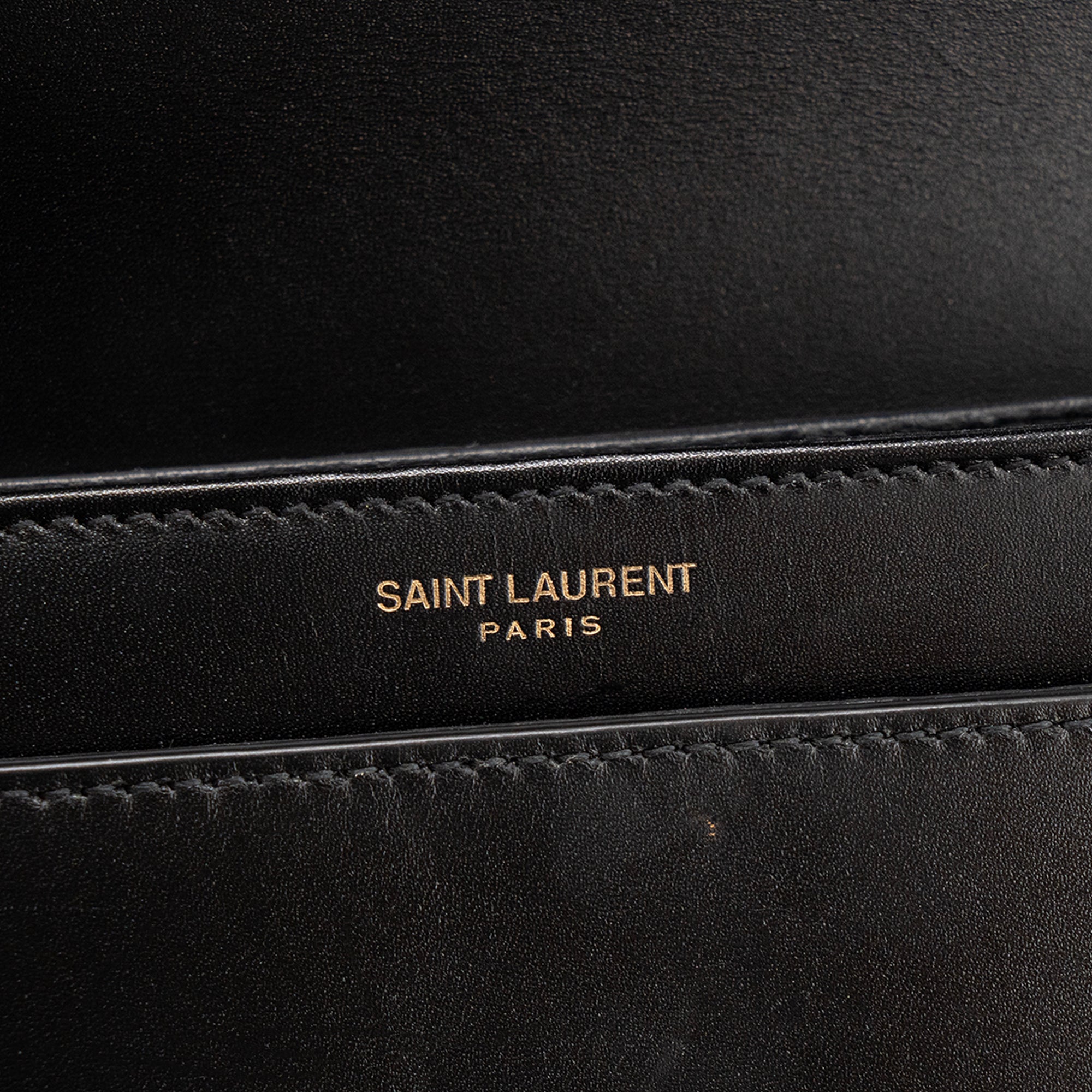 SAINT LAURENT - Sac à bandoulière Solferino small Saint Laurent en cuir lisse noir