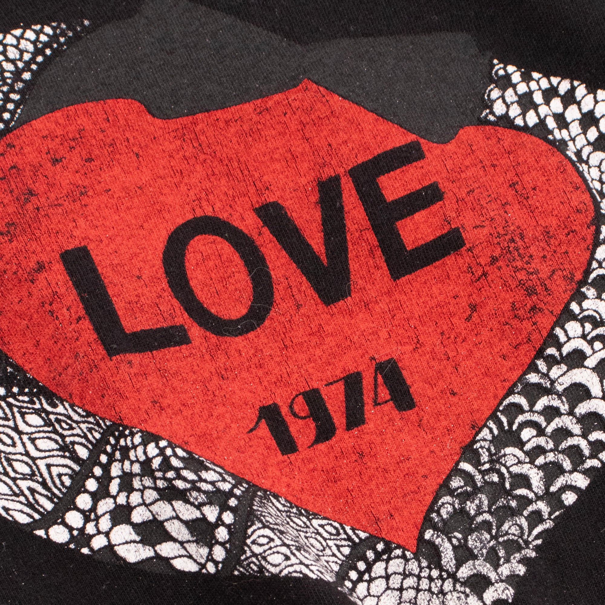 SAINT LAURENT - Love Saint Laurent black cotton T-shirt (S)