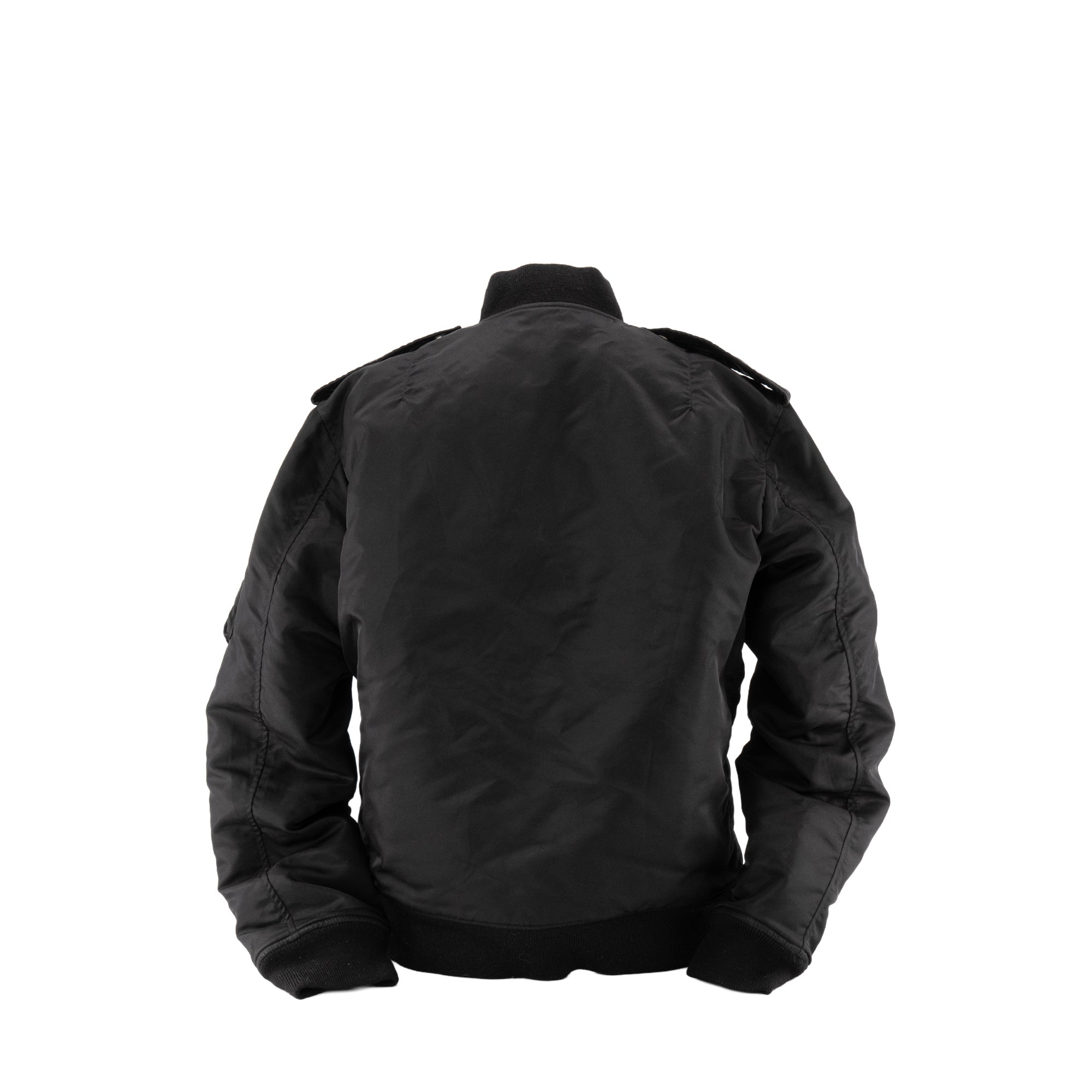 SAINT LAURENT - Veste Bombers Saint Laurent en nylon noir (T50)