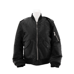 SAINT LAURENT - Veste Bombers Saint Laurent en nylon noir (T50)
