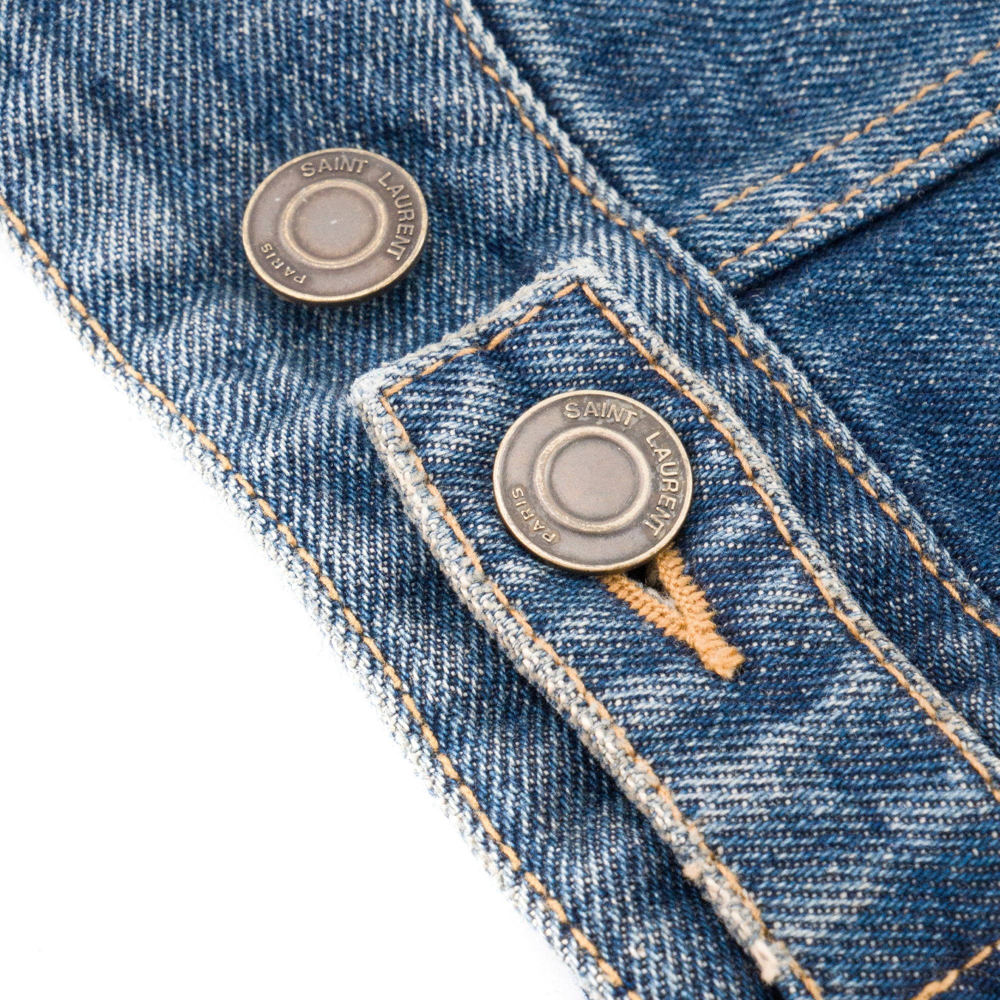 SAINT LAURENT - Veste Saint Laurent en denim bleu (S)