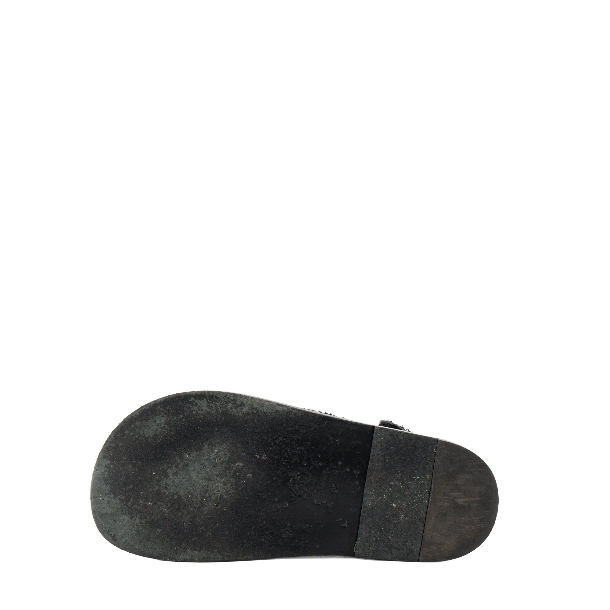 CHANEL - Sandales Dad Shoes Chanel en maille noire (T35)