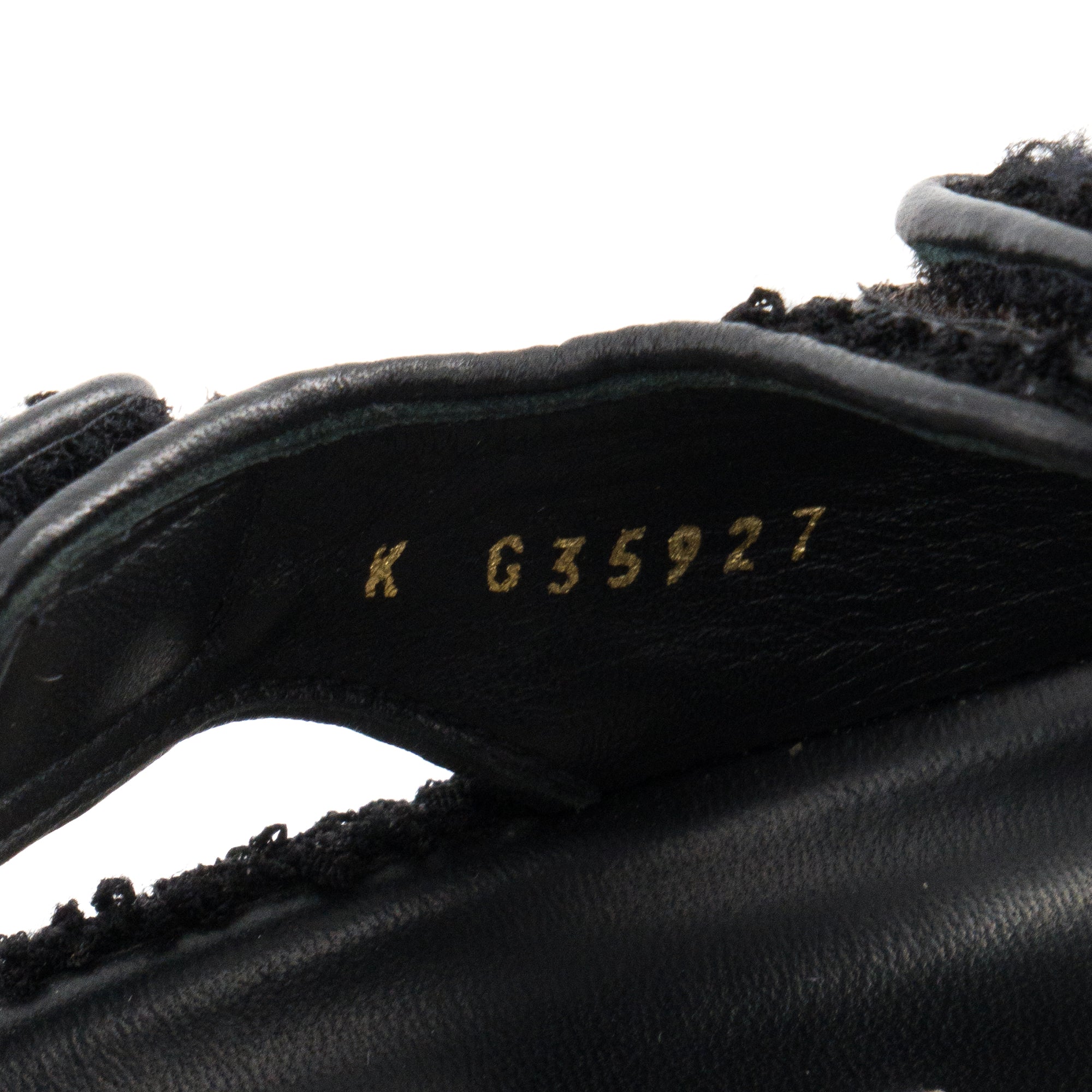 CHANEL - Sandales Dad Shoes Chanel en maille noire (T35)