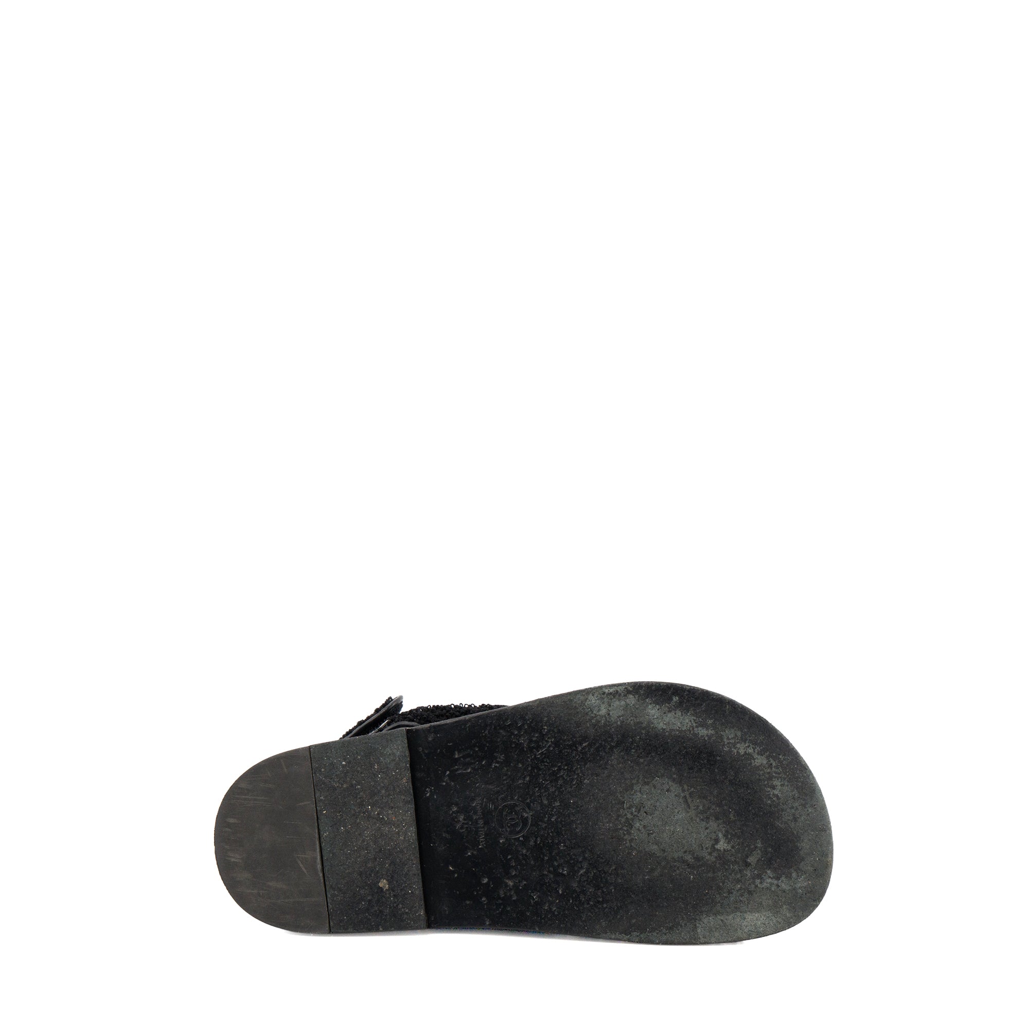 CHANEL - Sandales Dad Shoes Chanel en maille noire (T35)