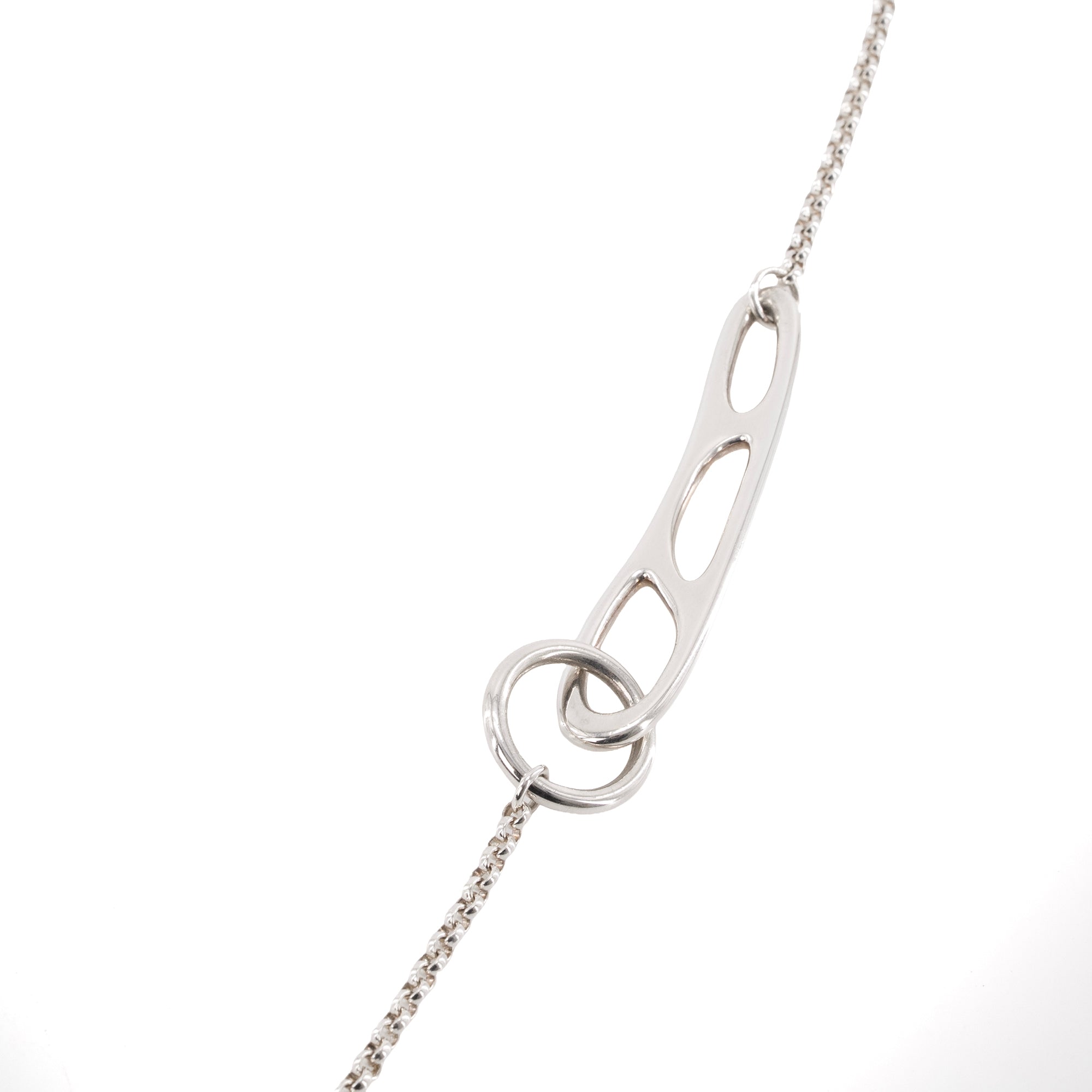 HERMÈS - Sautoir Chaîne d’Ancre Punk Hermès en argent