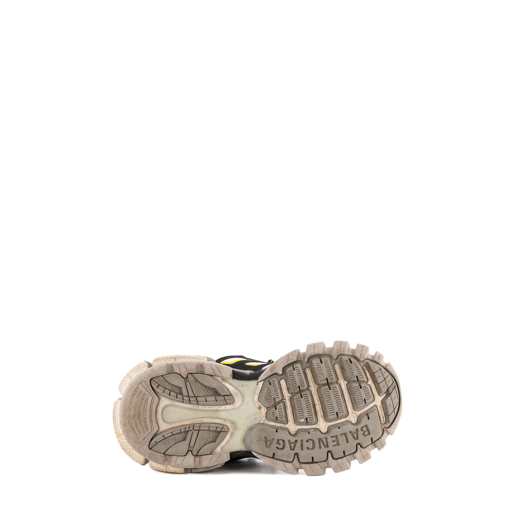BALENCIAGA - Sneakers Track Balenciaga en toile et cuir noir et gris (T38)