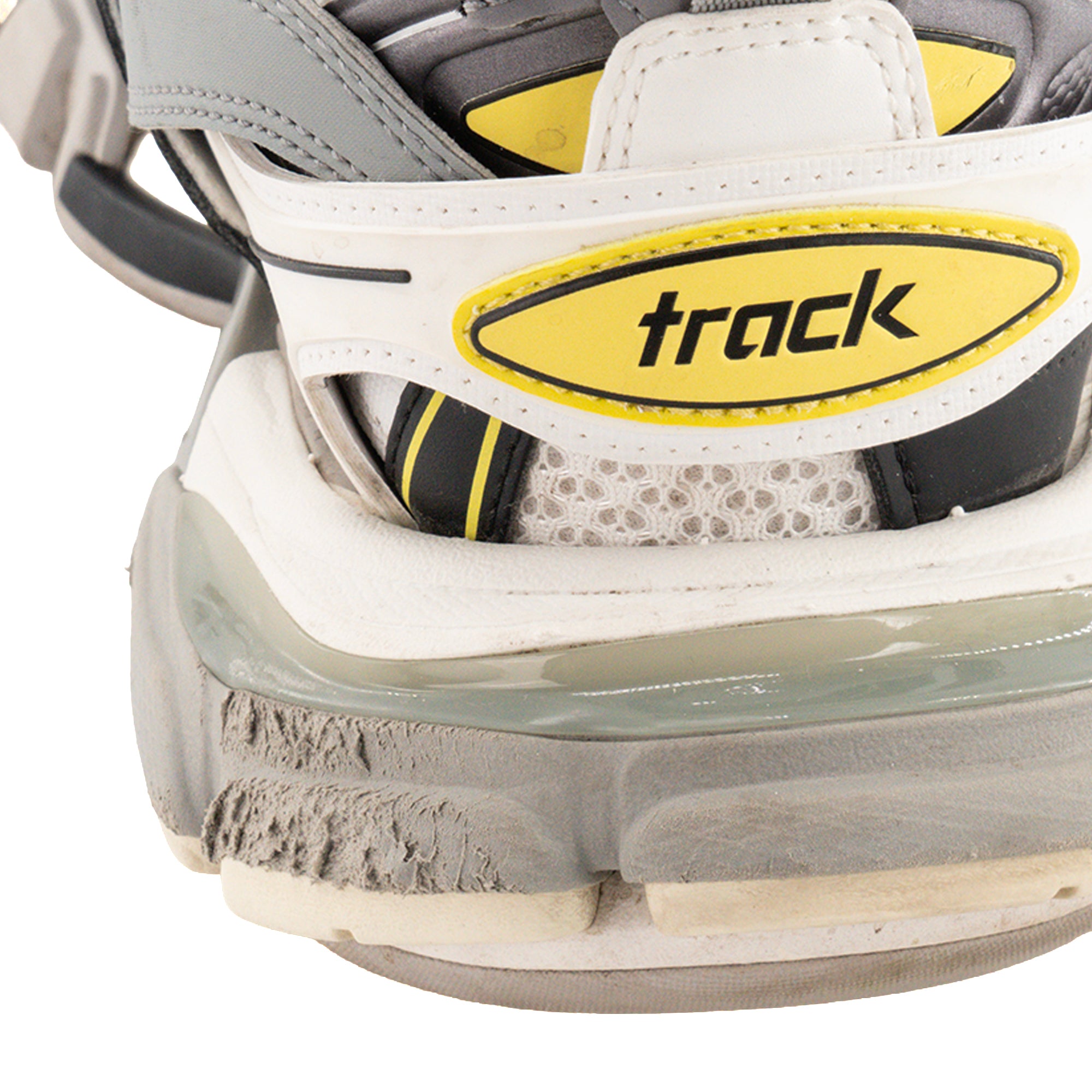 BALENCIAGA - Sneakers Track Balenciaga en toile et cuir noir et gris (T38)