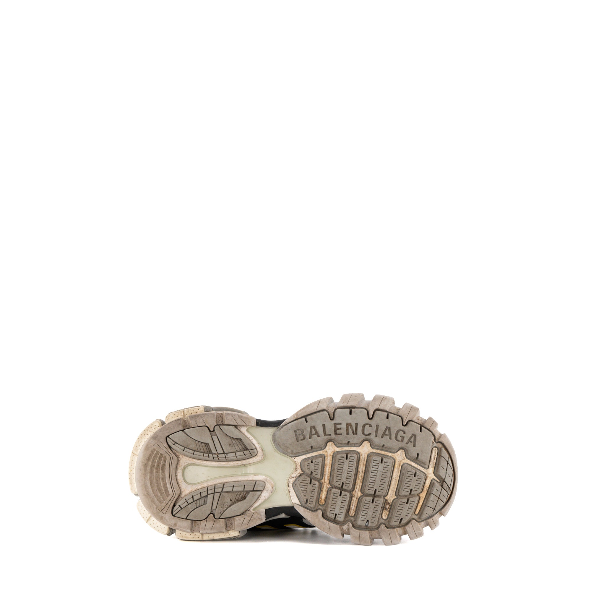 BALENCIAGA - Sneakers Track Balenciaga en toile et cuir noir et gris (T38)