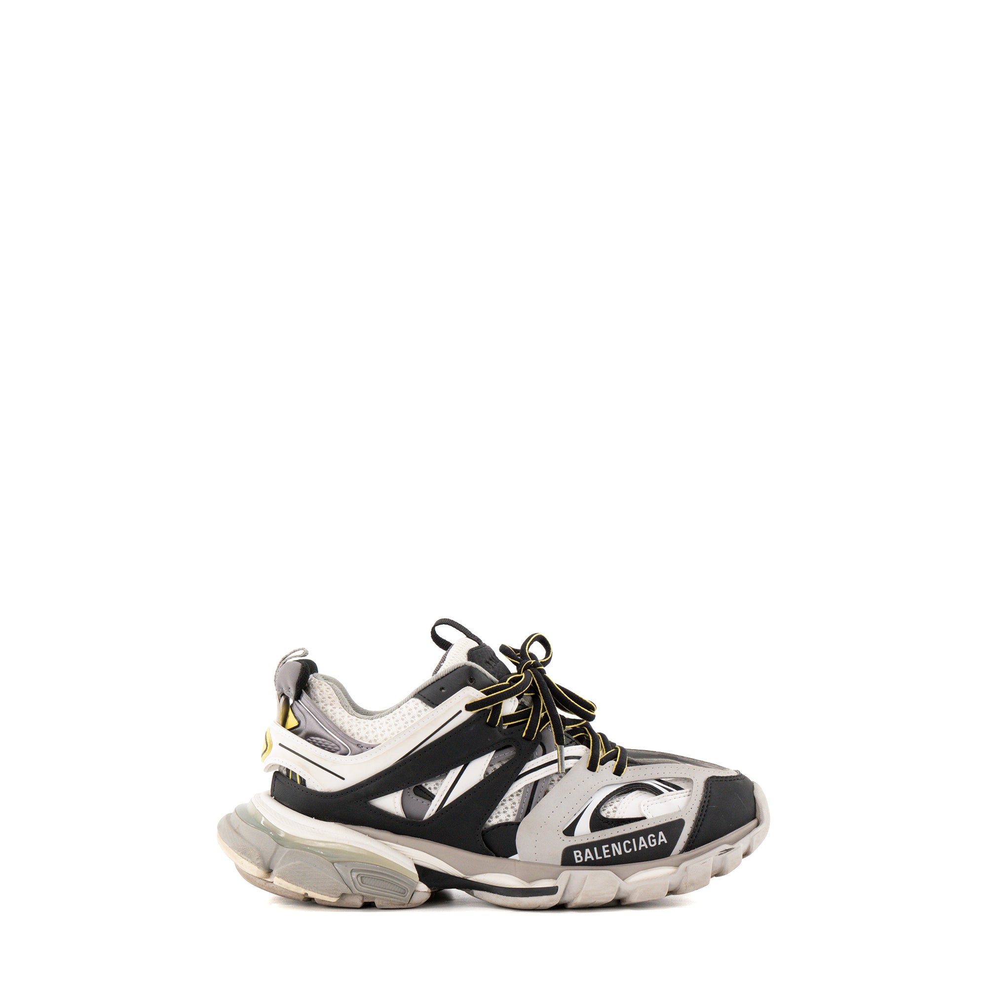 BALENCIAGA - Sneakers Track Balenciaga en toile et cuir noir et gris (T38)