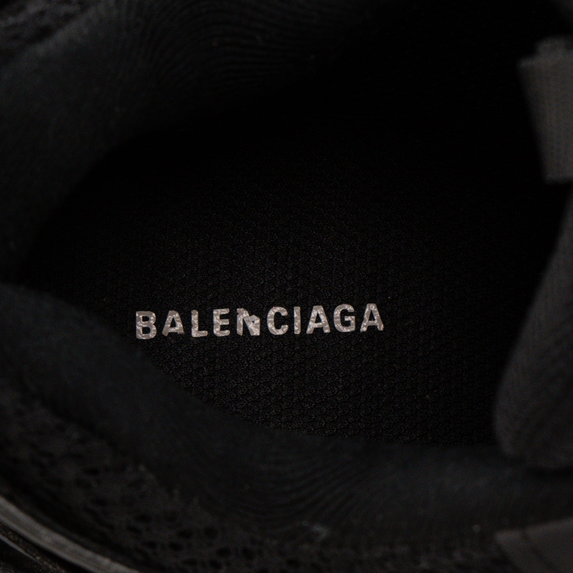 BALENCIAGA - Sneakers Track Balenciaga en toile et cuir noir (T38)