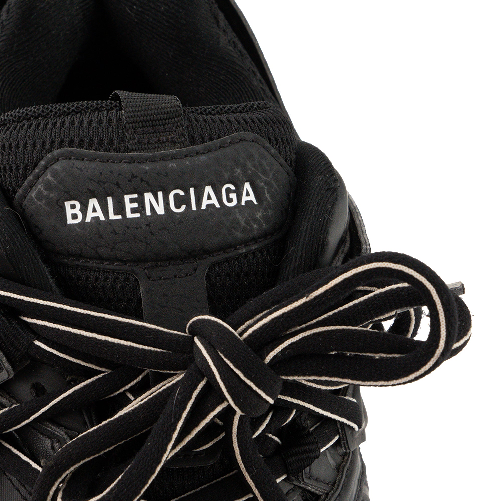 BALENCIAGA - Sneakers Track Balenciaga en toile et cuir noir (T38)