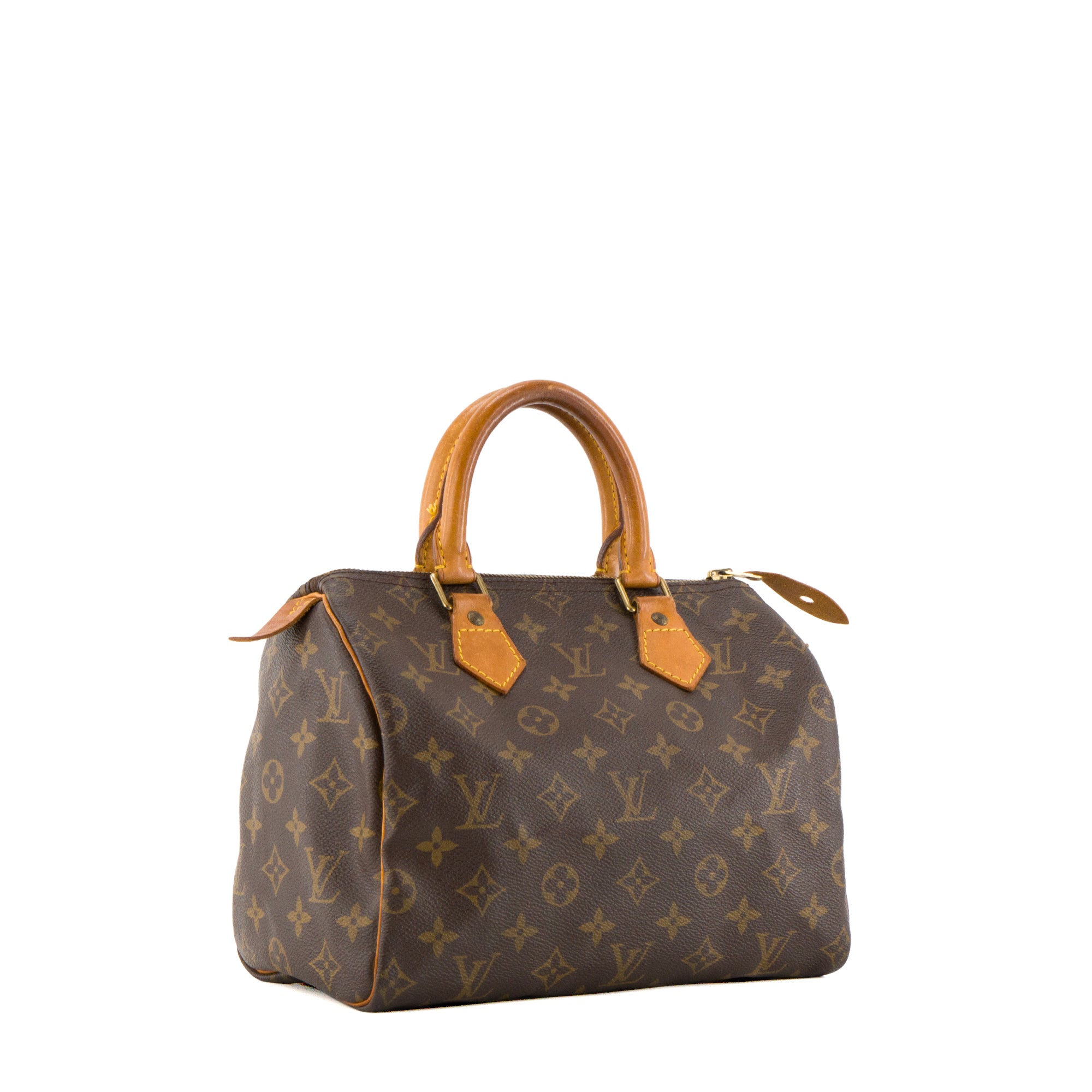 LOUIS VUITTON - Sac à main Speedy 25 Louis Vuitton en toile enduite monogrammée