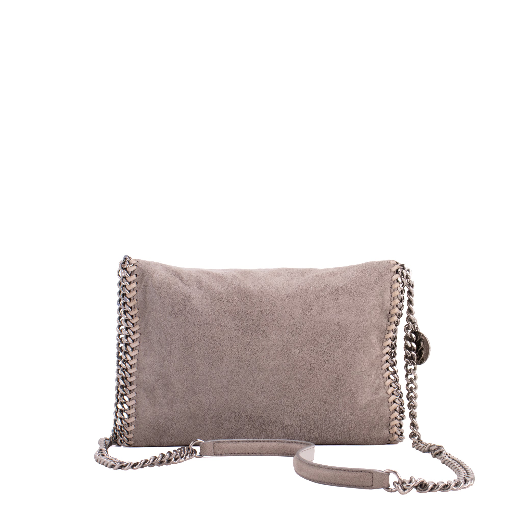 STELLA MCCARTNEY - Sac à bandoulière Falabella Stella Mccartney en daim gris irisé