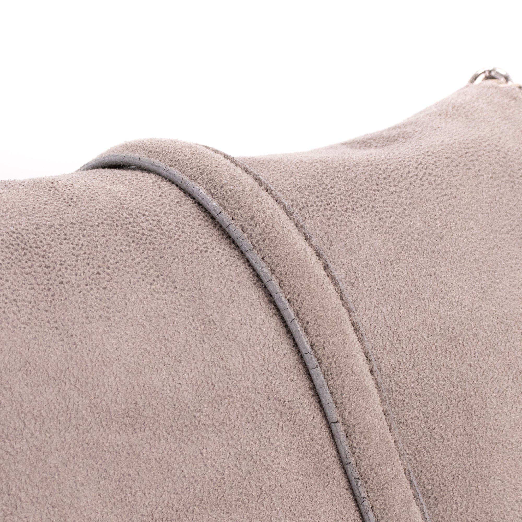 STELLA MCCARTNEY - Sac à bandoulière Falabella Stella Mccartney en daim gris irisé