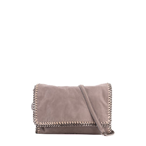 STELLA MCCARTNEY - Sac à bandoulière Falabella Stella Mccartney en daim gris irisé