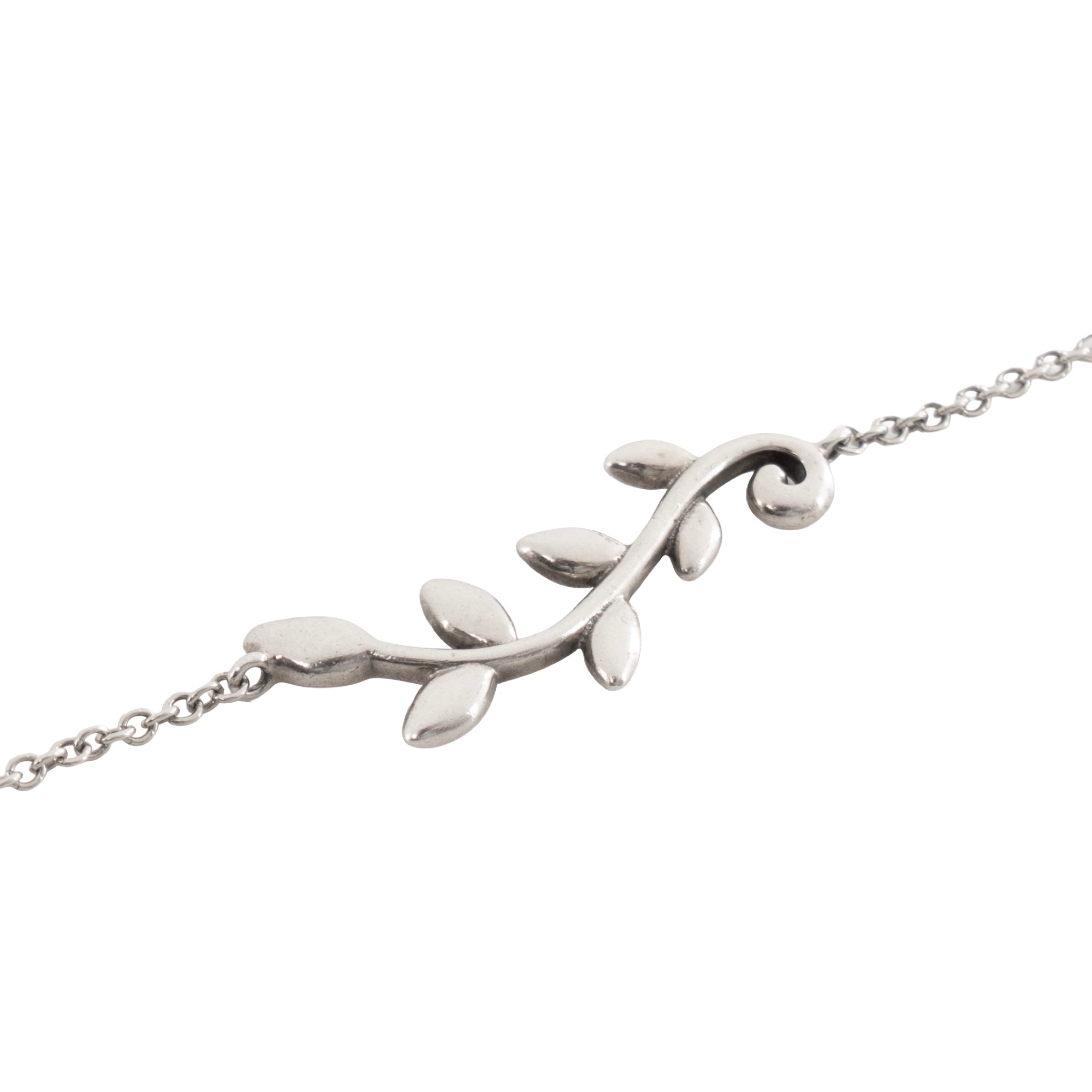 TIFFANY & CO - Bracelet Feuille d'Olivier Tiffany & Co en argent