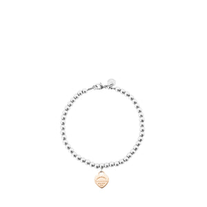TIFFANY & CO - Bracelet Return to Tiffany Plaque Coeur Tiffany & Co en argent et or rose