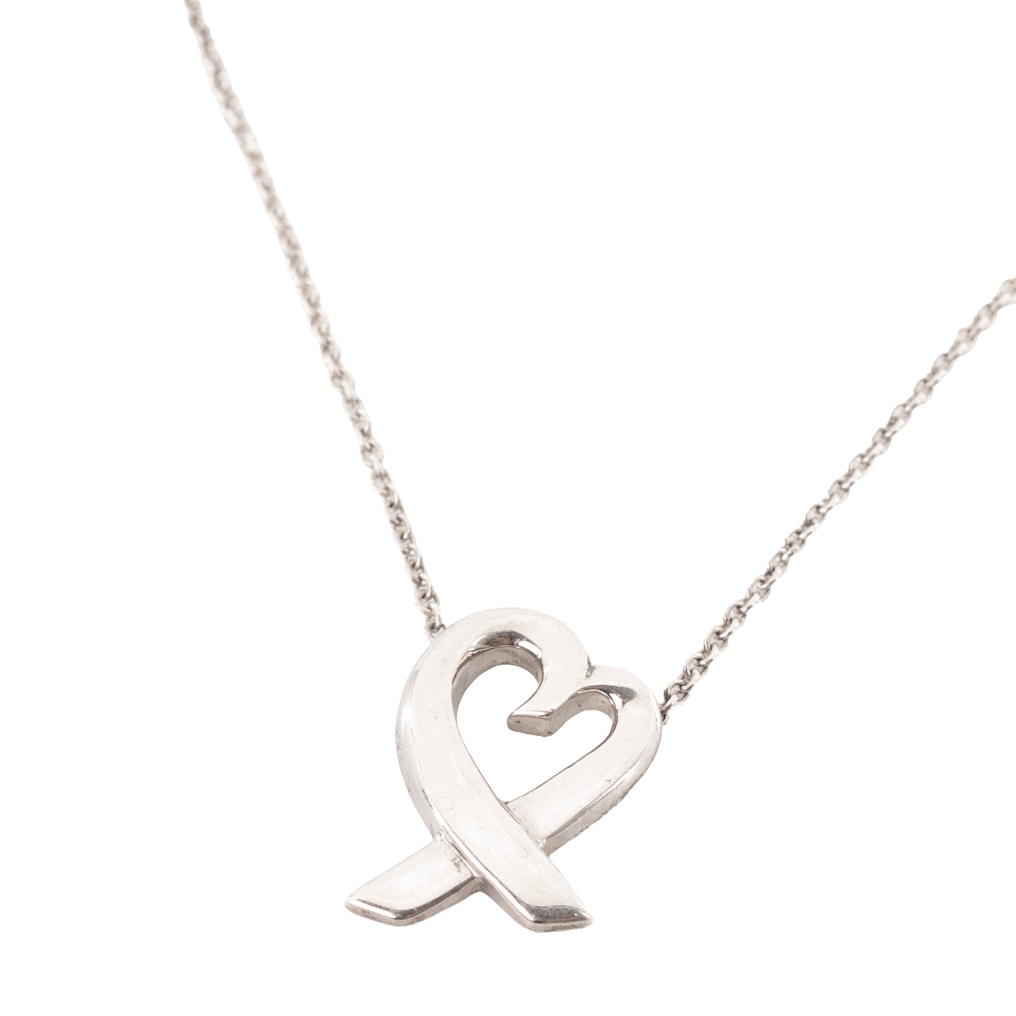 TIFFANY & CO - Collier Loving Heart Tiffany & Co x Paloma Picasso en argent édition limitée