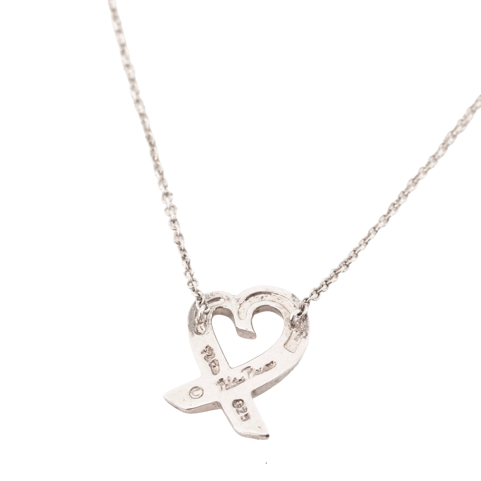 TIFFANY & CO - Collier Loving Heart Tiffany & Co x Paloma Picasso en argent édition limitée