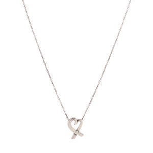 TIFFANY & CO - Tiffany & Co x Paloma Picasso Loving Heart necklace in silver