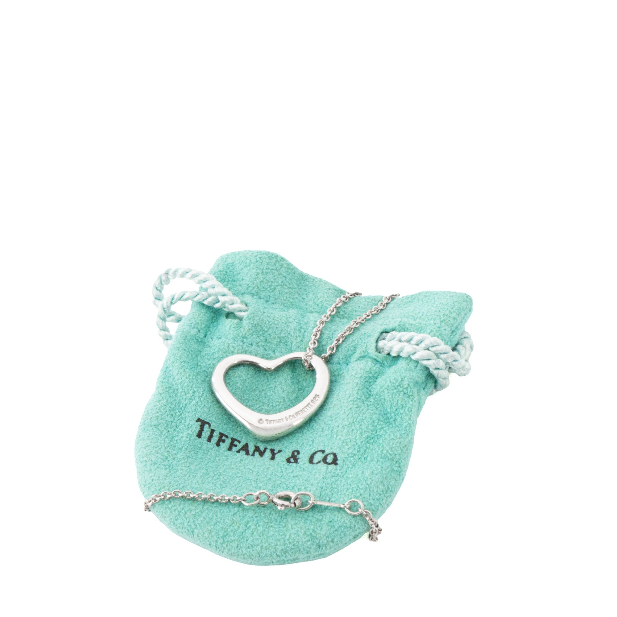 TIFFANY & CO - Collier Open Heart Tiffany & Co x Elsa Peretti en argent édition limitée