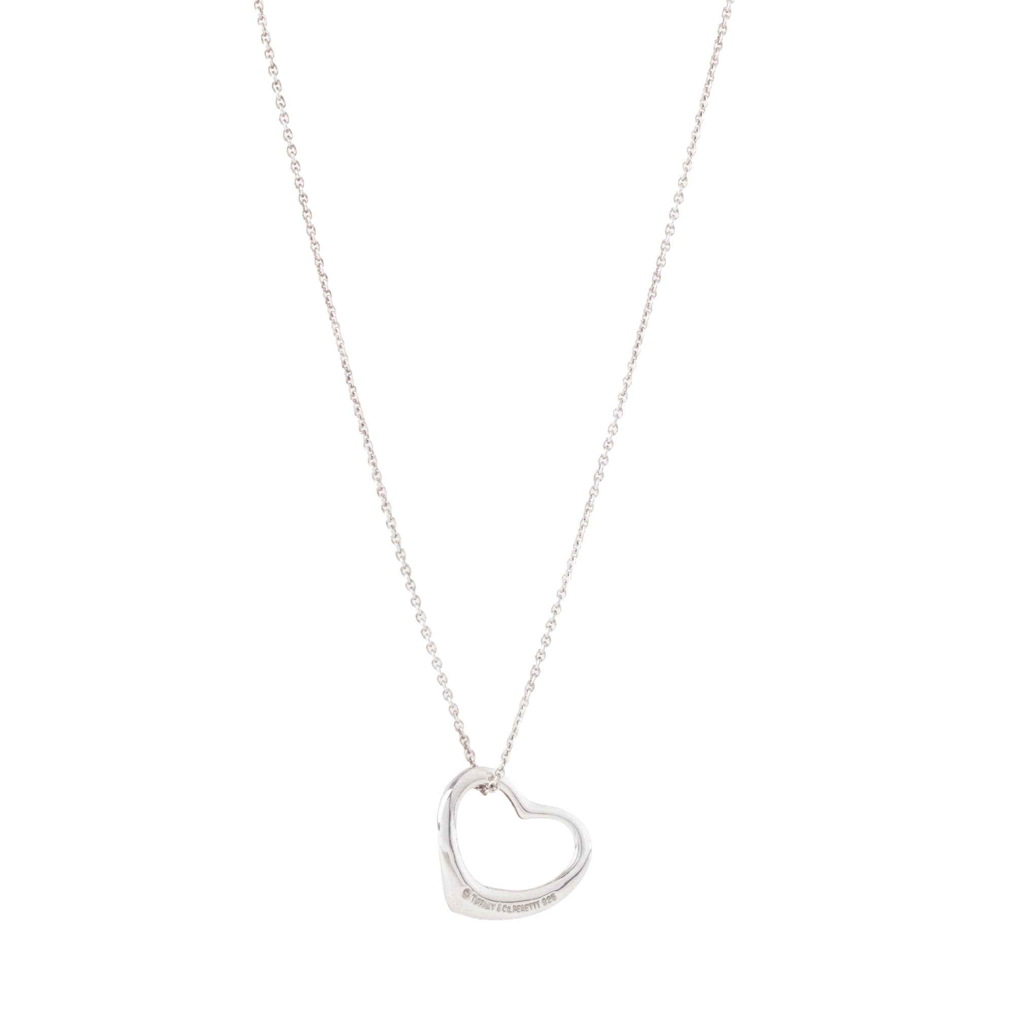 TIFFANY & CO - Collier Open Heart Tiffany & Co x Elsa Peretti en argent édition limitée