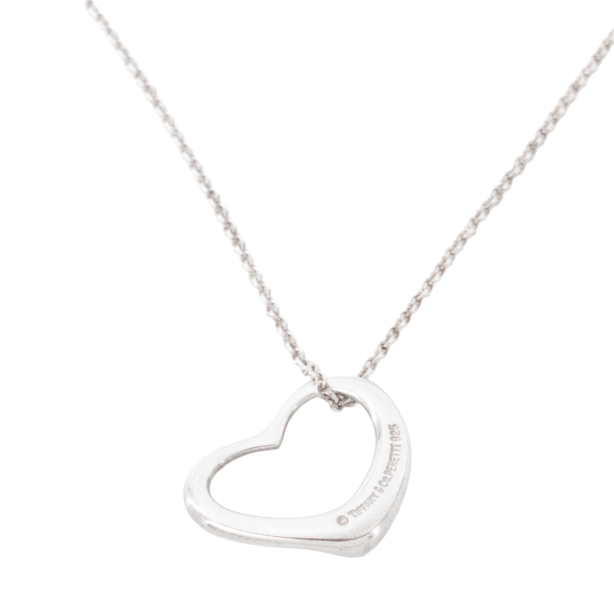 TIFFANY & CO - Collier Open Heart Tiffany & Co x Elsa Peretti en argent édition limitée