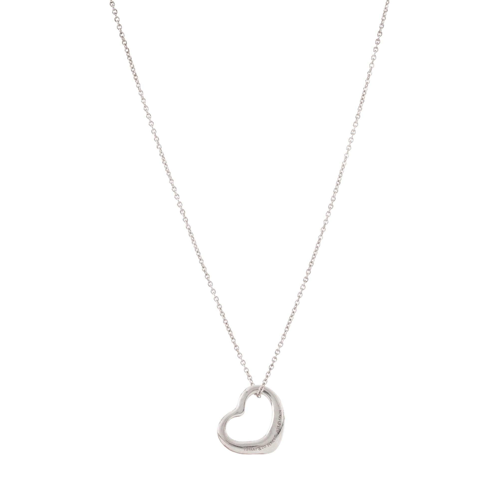 TIFFANY & CO - Collier Open Heart Tiffany & Co x Elsa Peretti en argent édition limitée