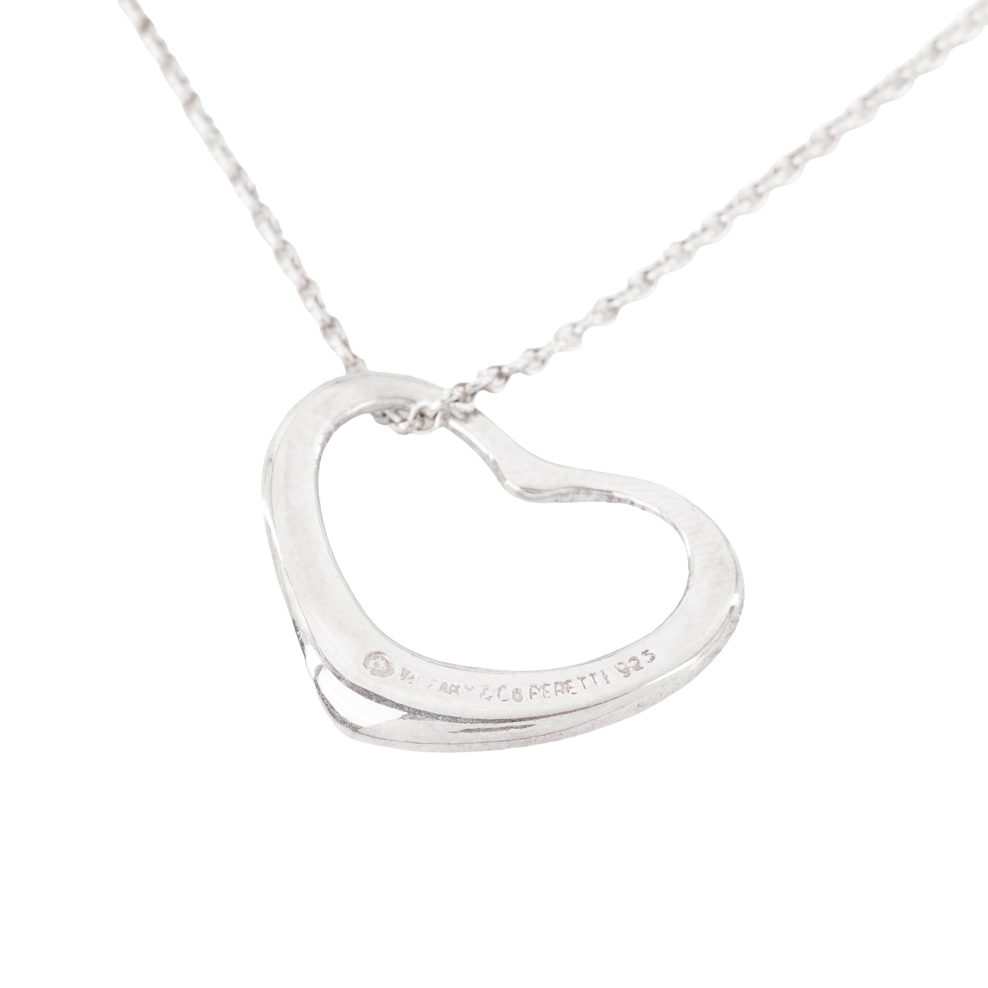 TIFFANY & CO - Collier Open Heart Tiffany & Co x Elsa Peretti en argent édition limitée