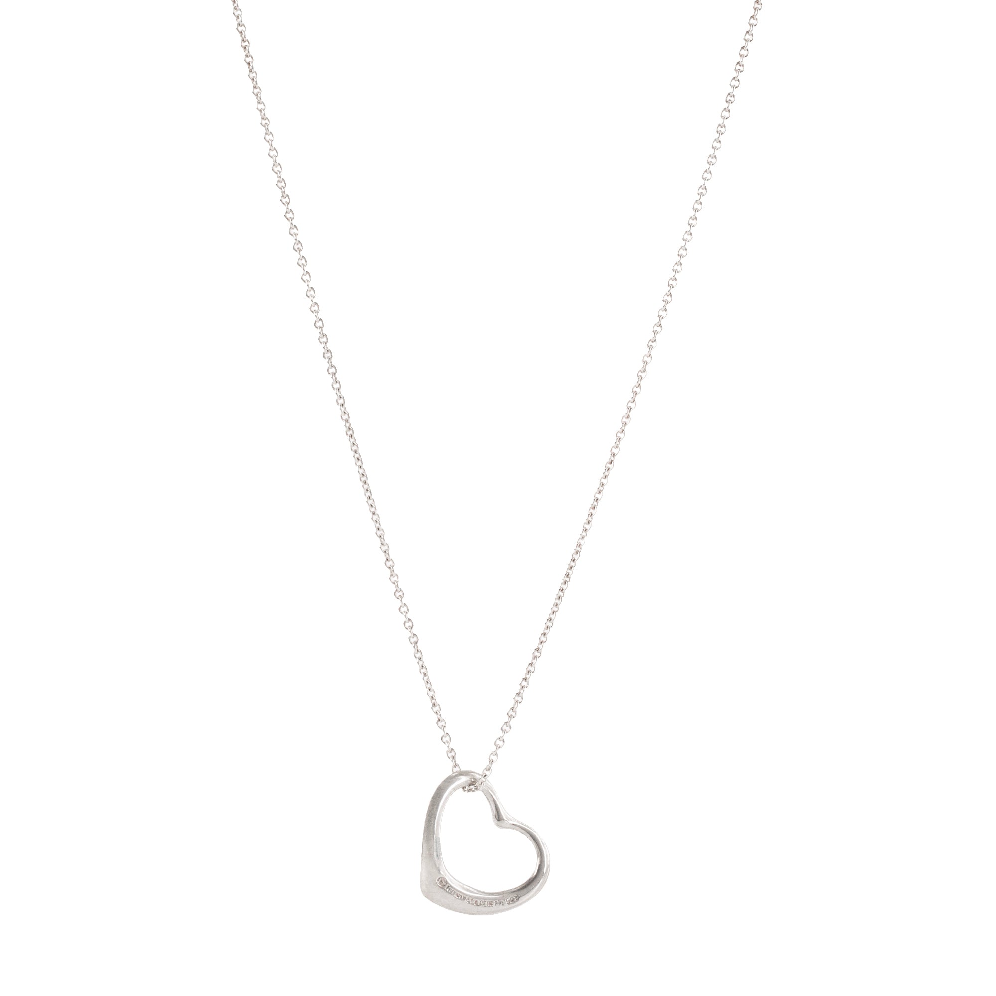 TIFFANY & CO - Collier Open Heart Tiffany & Co x Elsa Peretti en argent édition limitée
