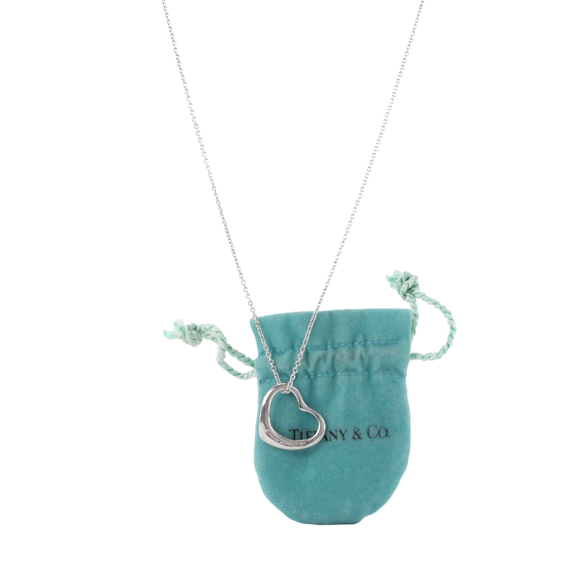 TIFFANY & CO - Collier Open Heart Tiffany & Co x Elsa Peretti en argent édition limitée